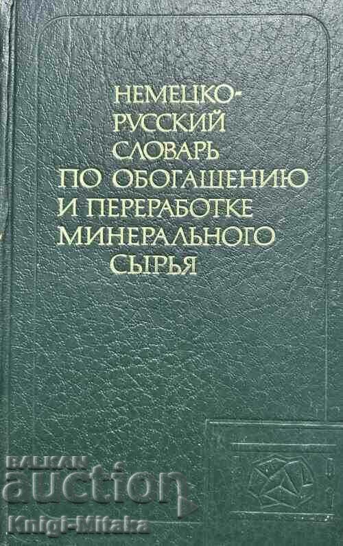 Dicționar german-rus de îmbogățire și prelucrare a mineralelor