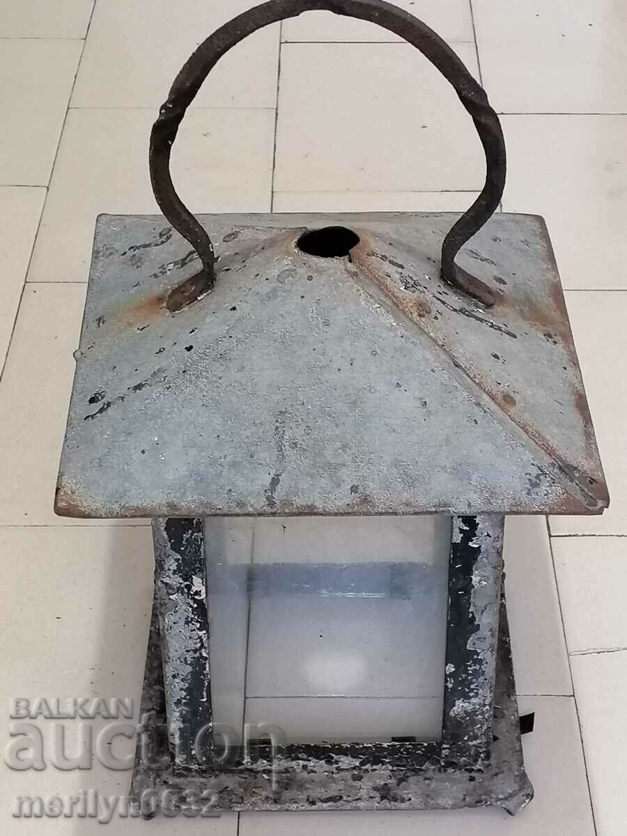 Auction  Old hand-held lantern, lamp, candela, candlestick, chandelier