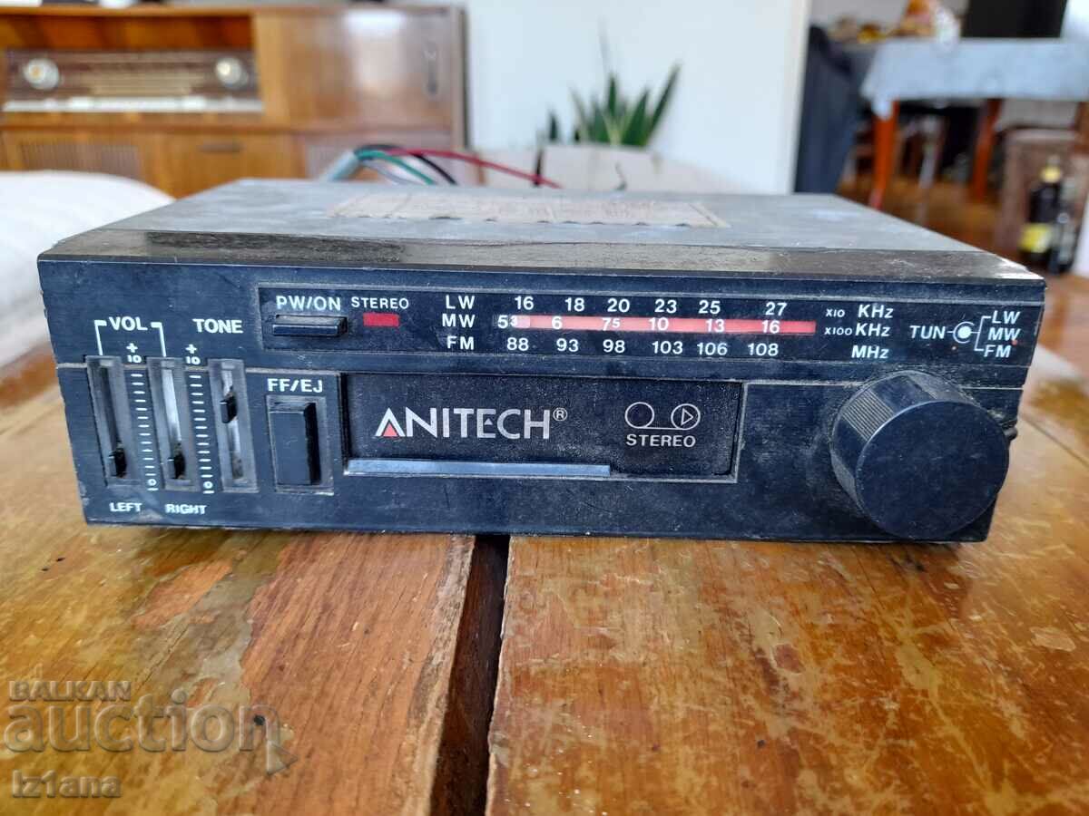Old Anitech radio cassette player with price 35.00 BGN | € 17.90 Old Anitech radio cassette player with price 35.00 BGN | € 17.90