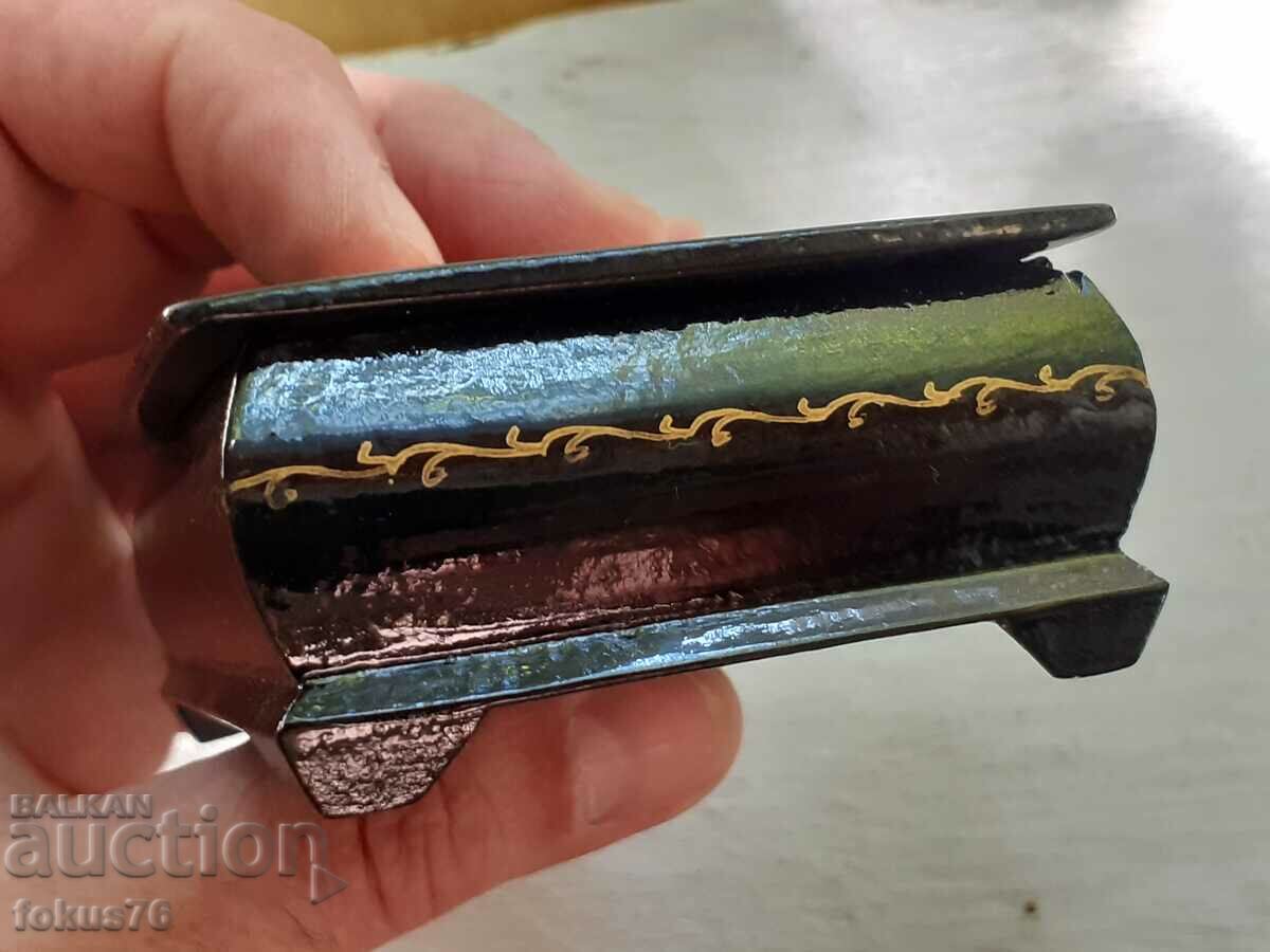 Old Russian lacquer box hand painted - 5 Old Russian lacquer box hand painted - 5