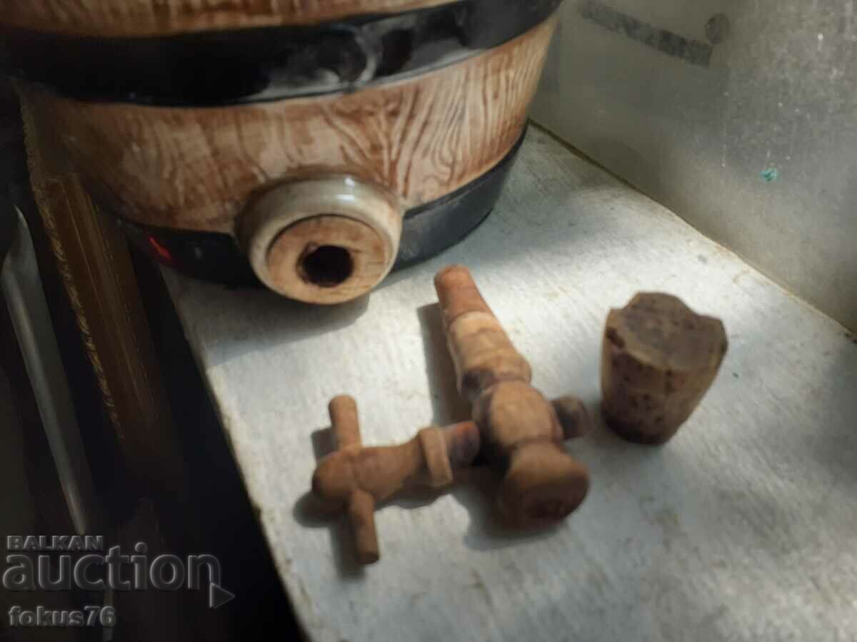 Old English Whiskey Barrel Porcelain - 5