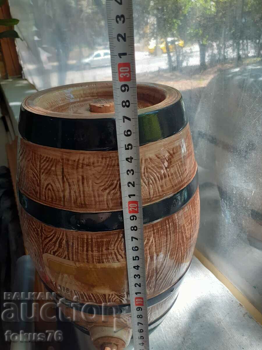 Old English Whiskey Barrel Porcelain - 7