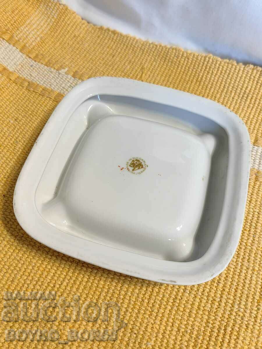 Delivery of Original Bulgarian Social Jubilee Porcelain Ashtray 50 years BRP Delivery of Original Bulgarian Social Jubilee Porcelain Ashtray 50 years BRP