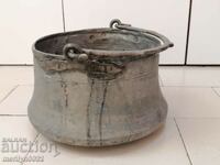 Old copper cauldron, cauldron, copper, copper