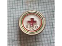 Значка- БГСО Червен кръст Бъди готов за санитарна отбрана