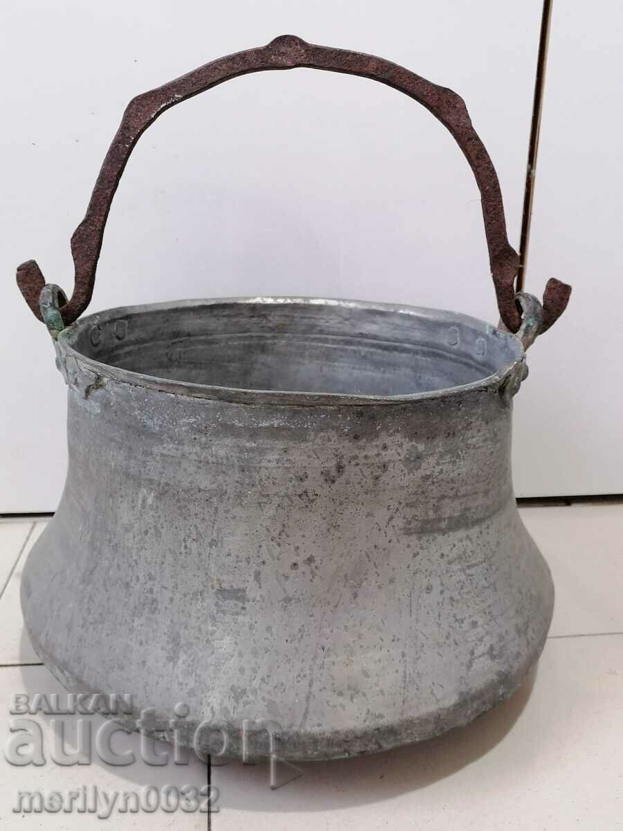 Παλιό χάλκινο καζάνι, καζάνι, χάλκινο, χάλκινο