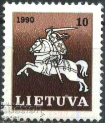Auction  Clean Stamps Symbols Knight 1990 of Lithuania 1991