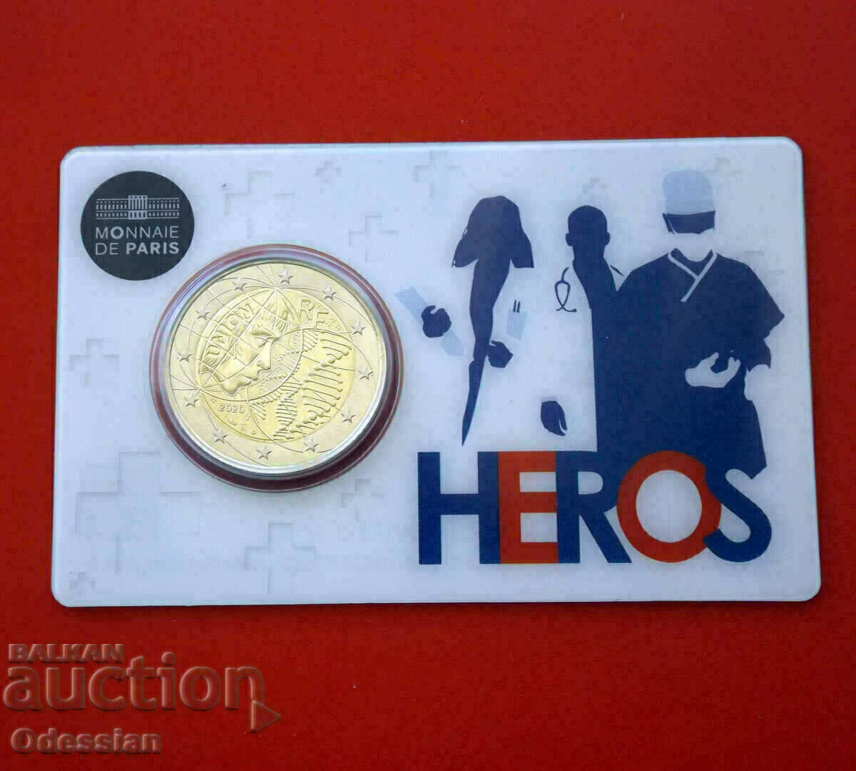 France • 2 euros • 2020 • Medicine - heroes • BU