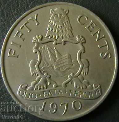 50 de cenți 1970, Bermuda