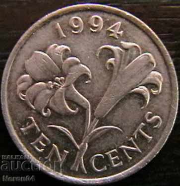 10 σεντς 1994, Βερμούδες
