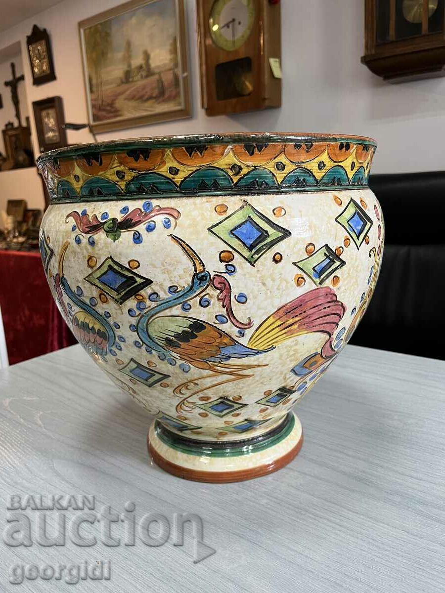 Голяма италианска ваза / кашпа / саксия. №4377