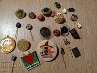 Badges lot collection 24 pieces Bulgaria badge