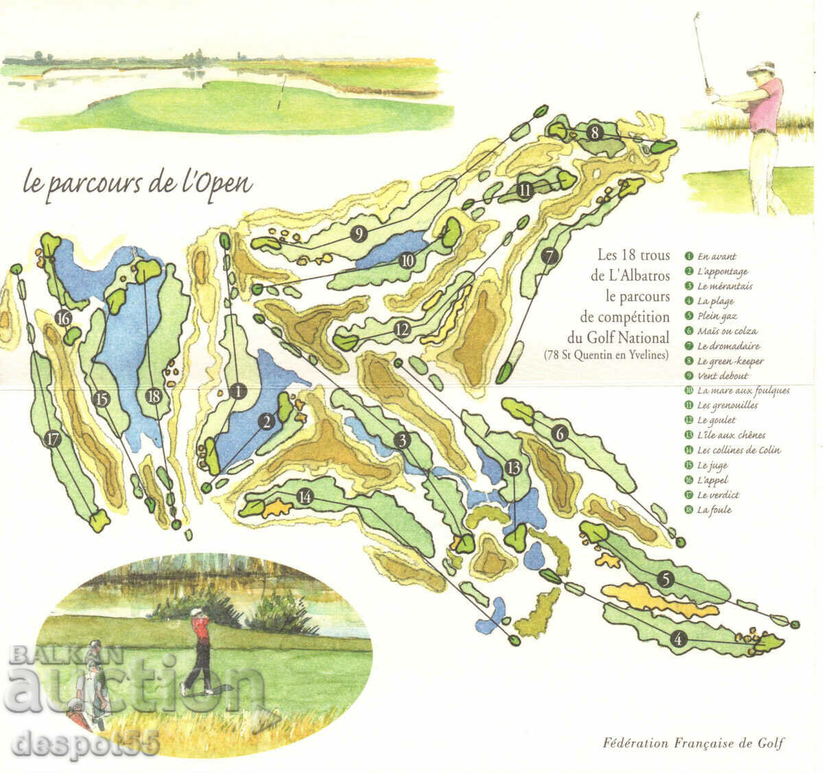 Auction  2006. France. French Open Golf Championship. Block