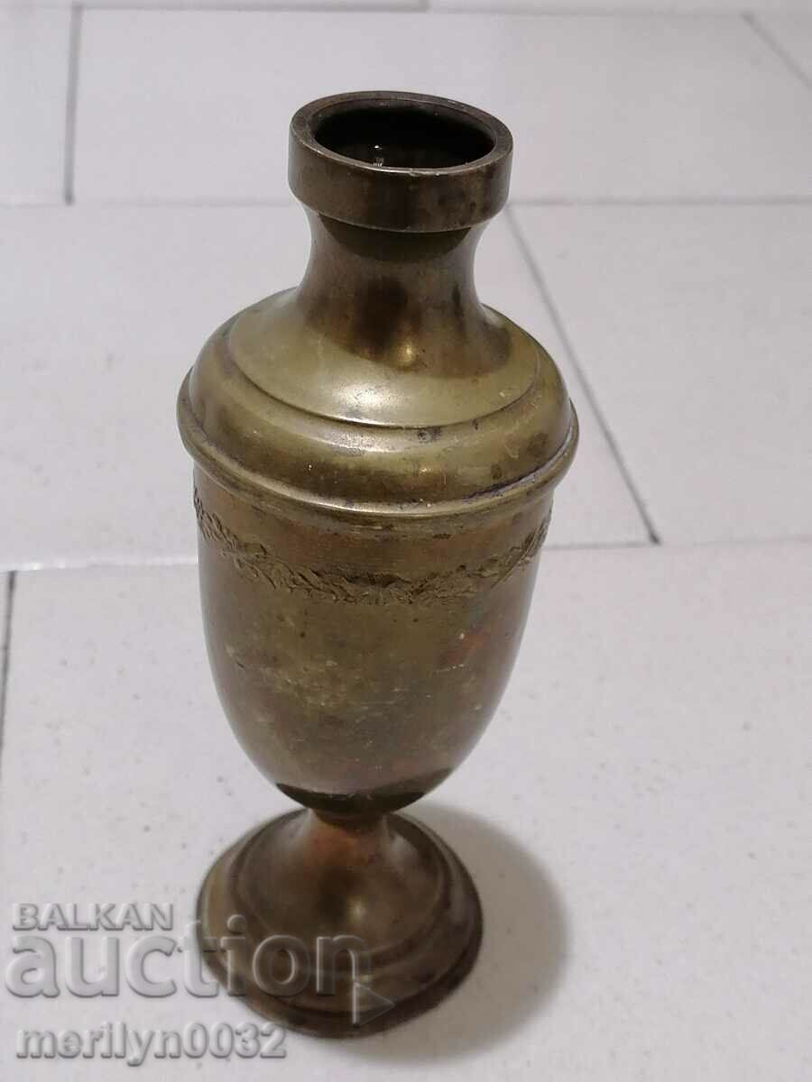 Old candle holder brass candle