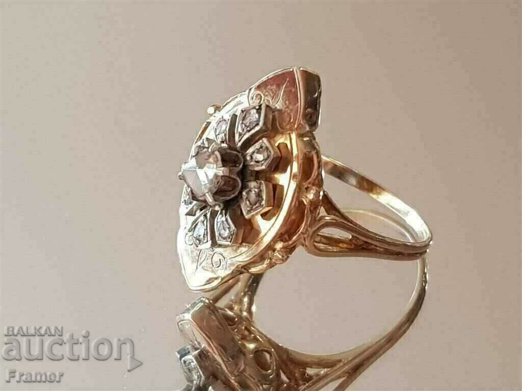 18K GOLD with DIAMONDS OLD SPAIN elegant ring with price 1600.00 BGN | € 818.07 18K GOLD with DIAMONDS OLD SPAIN elegant ring with price 1600.00 BGN | € 818.07