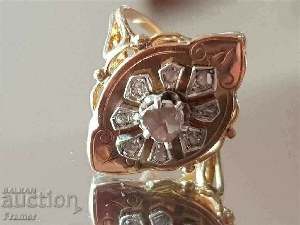 Delivery of 18K GOLD with DIAMONDS OLD SPAIN elegant ring Delivery of 18K GOLD with DIAMONDS OLD SPAIN elegant ring