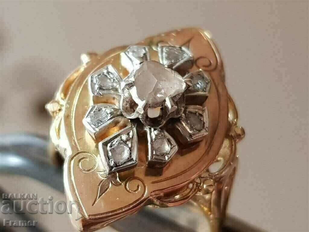 18K GOLD with DIAMONDS OLD SPAIN elegant ring - 5 18K GOLD with DIAMONDS OLD SPAIN elegant ring - 5