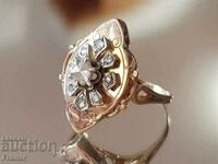 ΧΡΥΣΟΣ 18Κ με κομψό δαχτυλίδι DIAMONDS OLD SPAIN
