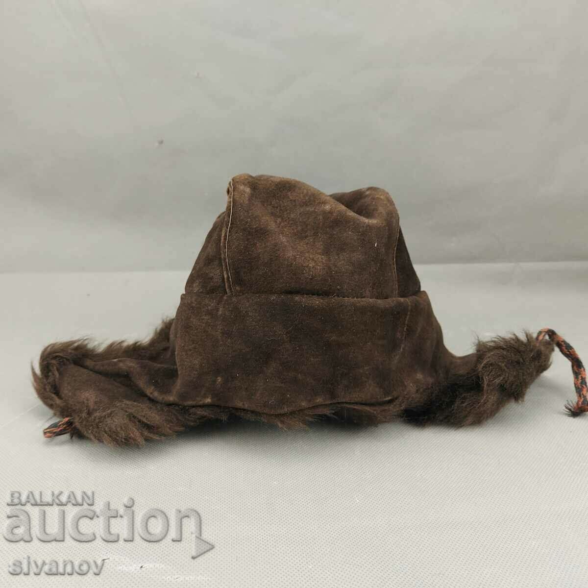 Livrarea Pălărie veche Ushanka din piele artificială Yambol №0286 Livrarea Pălărie veche Ushanka din piele artificială Yambol №0286