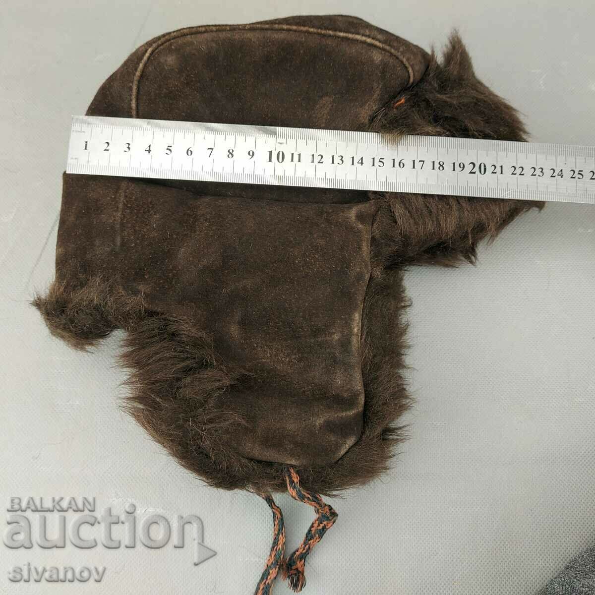 Pălărie veche Ushanka din piele artificială Yambol №0286 - 7 Pălărie veche Ushanka din piele artificială Yambol №0286 - 7