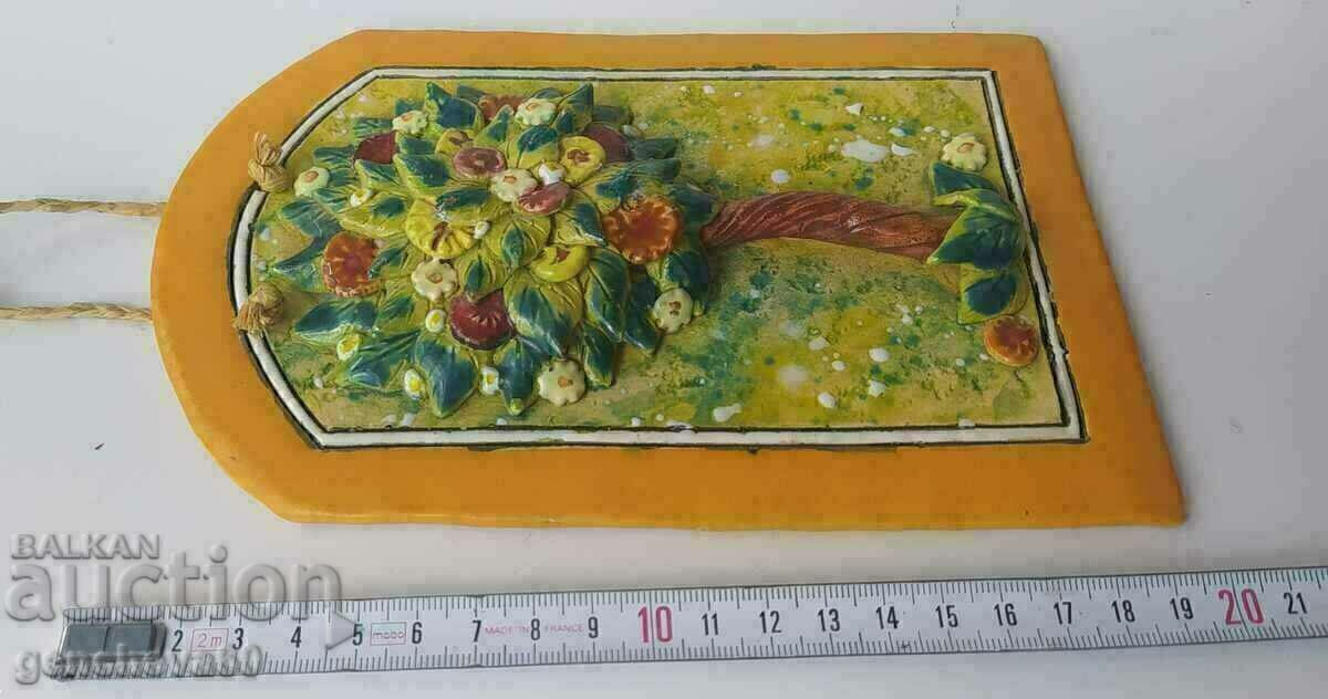 Author's embossed terracotta plate, stamp - 5 Author's embossed terracotta plate, stamp - 5