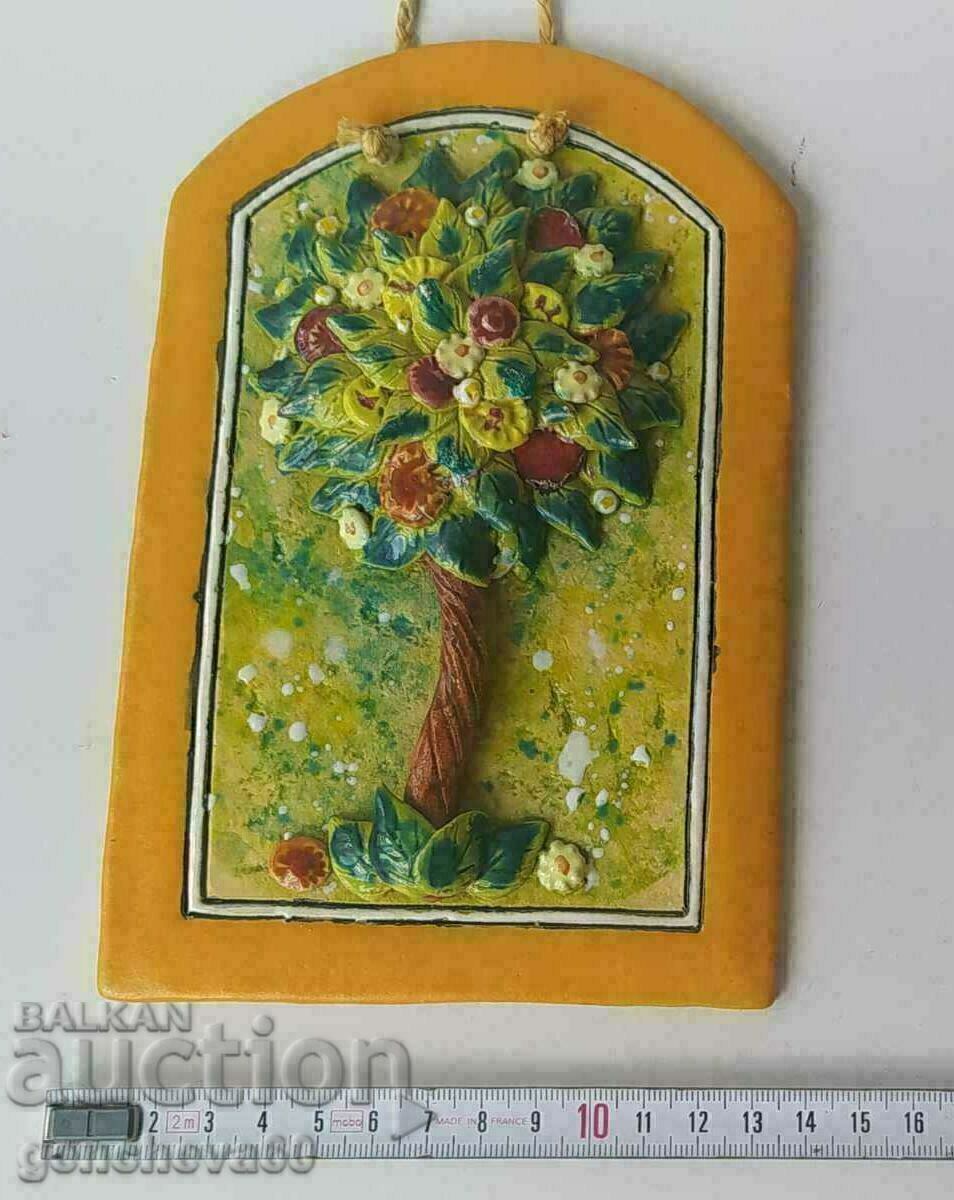 Author's embossed terracotta plate, stamp Author's embossed terracotta plate, stamp