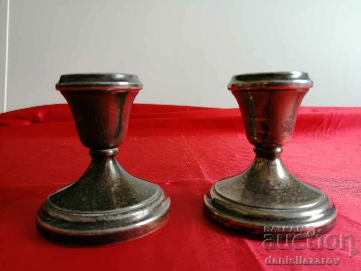 Set of English SILVER Candlesticks 123g. with price 246.00 BGN | € 125.78 Set of English SILVER Candlesticks 123g. with price 246.00 BGN | € 125.78