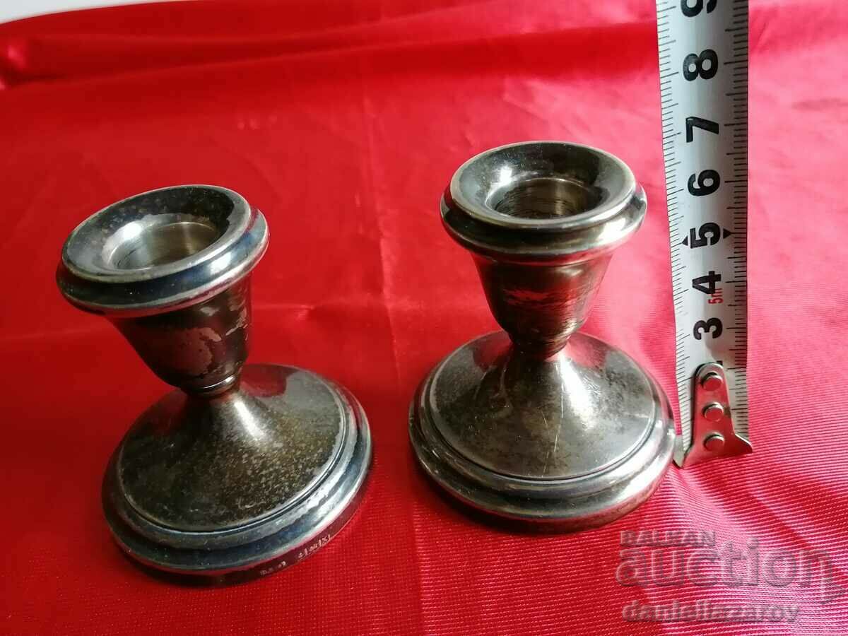 Set of English SILVER Candlesticks 123g. - 5 Set of English SILVER Candlesticks 123g. - 5