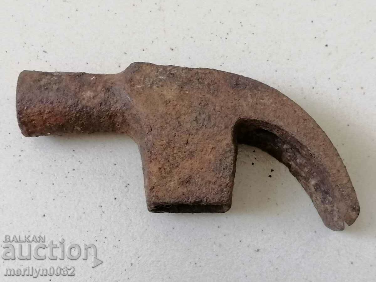 Old carpenter's hammer, tool, pickaxe with price 42.00 BGN | € 21.47
