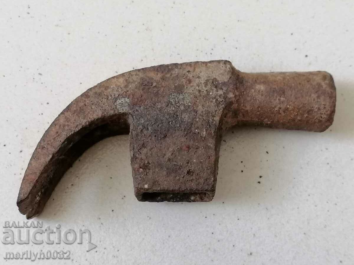 Auction  Old carpenter's hammer, tool, pickaxe