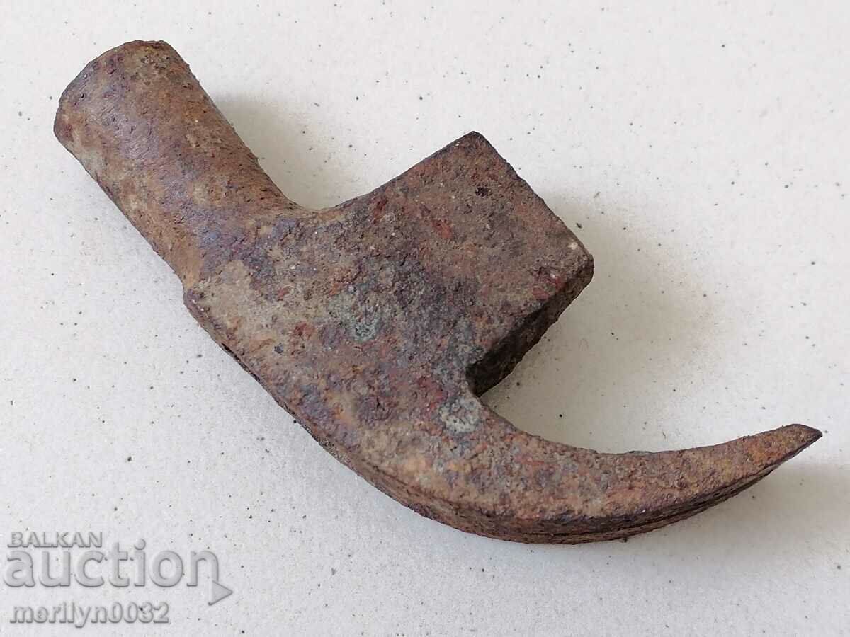Old carpenter's hammer, tool, pickaxe - 7