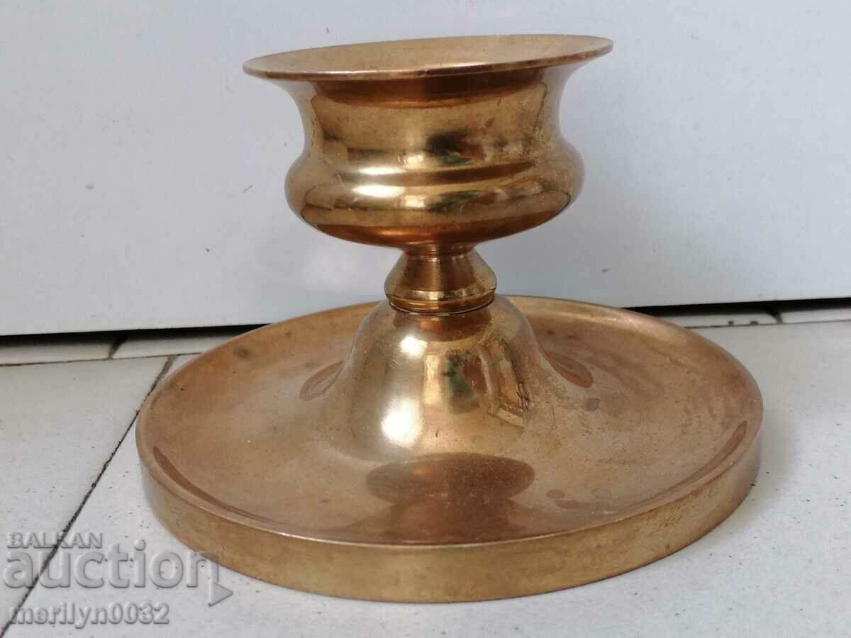 Old bronze candlestick, candle with price 43.00 BGN | € 21.99 Old bronze candlestick, candle with price 43.00 BGN | € 21.99