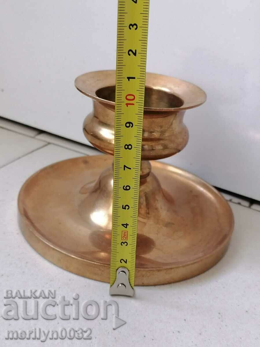 Delivery of Old bronze candlestick, candle Delivery of Old bronze candlestick, candle