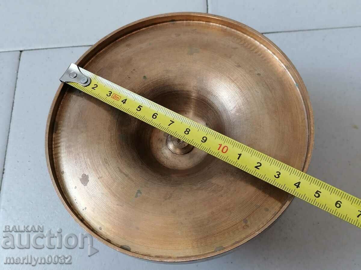 Old bronze candlestick, candle - 5 Old bronze candlestick, candle - 5