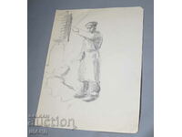 Old Master Drawing pencil project poster