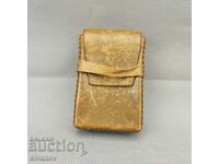 Old Leather Cigarette Case #0427