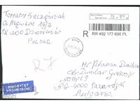 Traveled envelope - registered letter 2022 from Poland