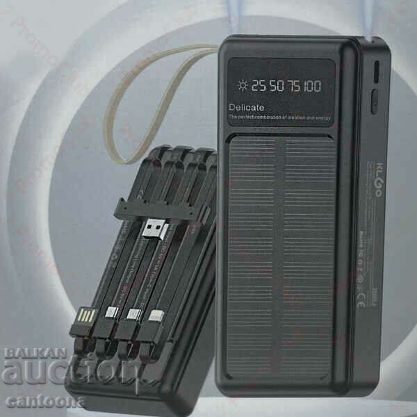 20,000 mAh Solar battery with LED display - KLGO KP -96 with price 38.99 BGN | € 19.94 20,000 mAh Solar battery with LED display - KLGO KP -96 with price 38.99 BGN | € 19.94