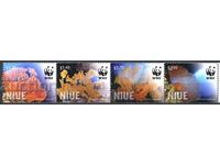 Чисти марки WWF  Морска Фауна Корали   2012 от Ниуе