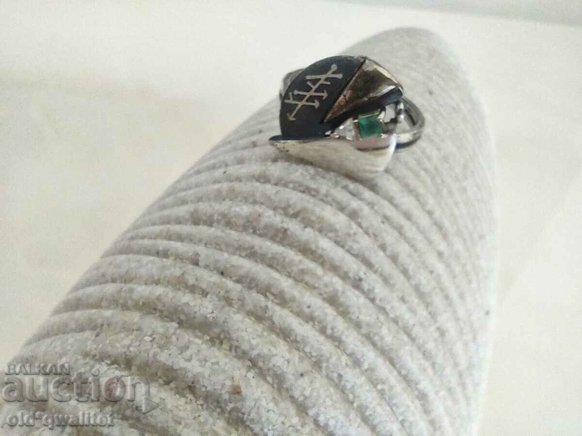 RING, designer, Silver 925, Gold and stones with price 157.00 BGN | € 80.27