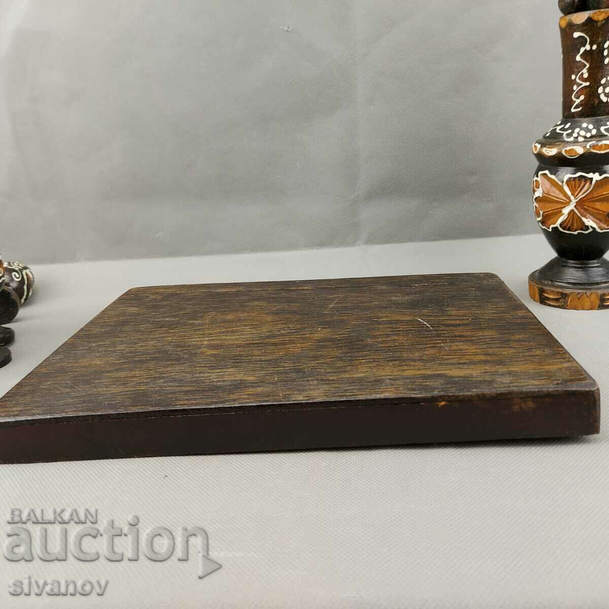 Auction Interesting old decorative wooden brandy service #0636 Auction Interesting old decorative wooden brandy service #0636