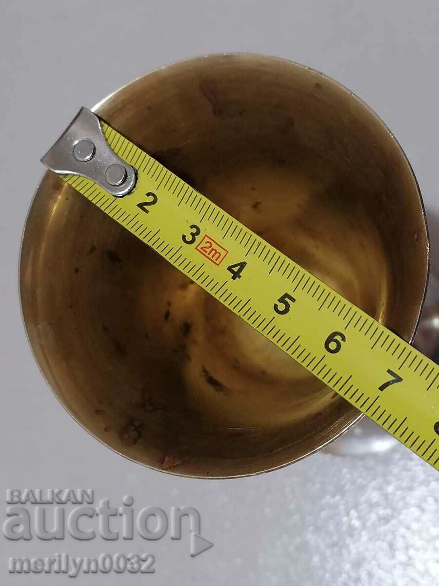 Cupa din alama placata cu argint - 6 Cupa din alama placata cu argint - 6