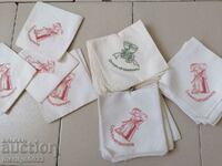 Old wedding handkerchiefs 35 pieces of handkerchief