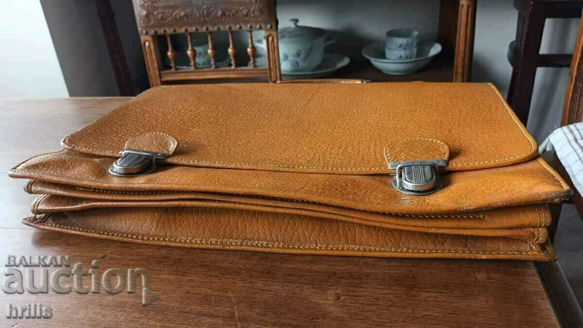 GENUINE LEATHER BAG CLERK BANKER COLLECTOR - 7 GENUINE LEATHER BAG CLERK BANKER COLLECTOR - 7