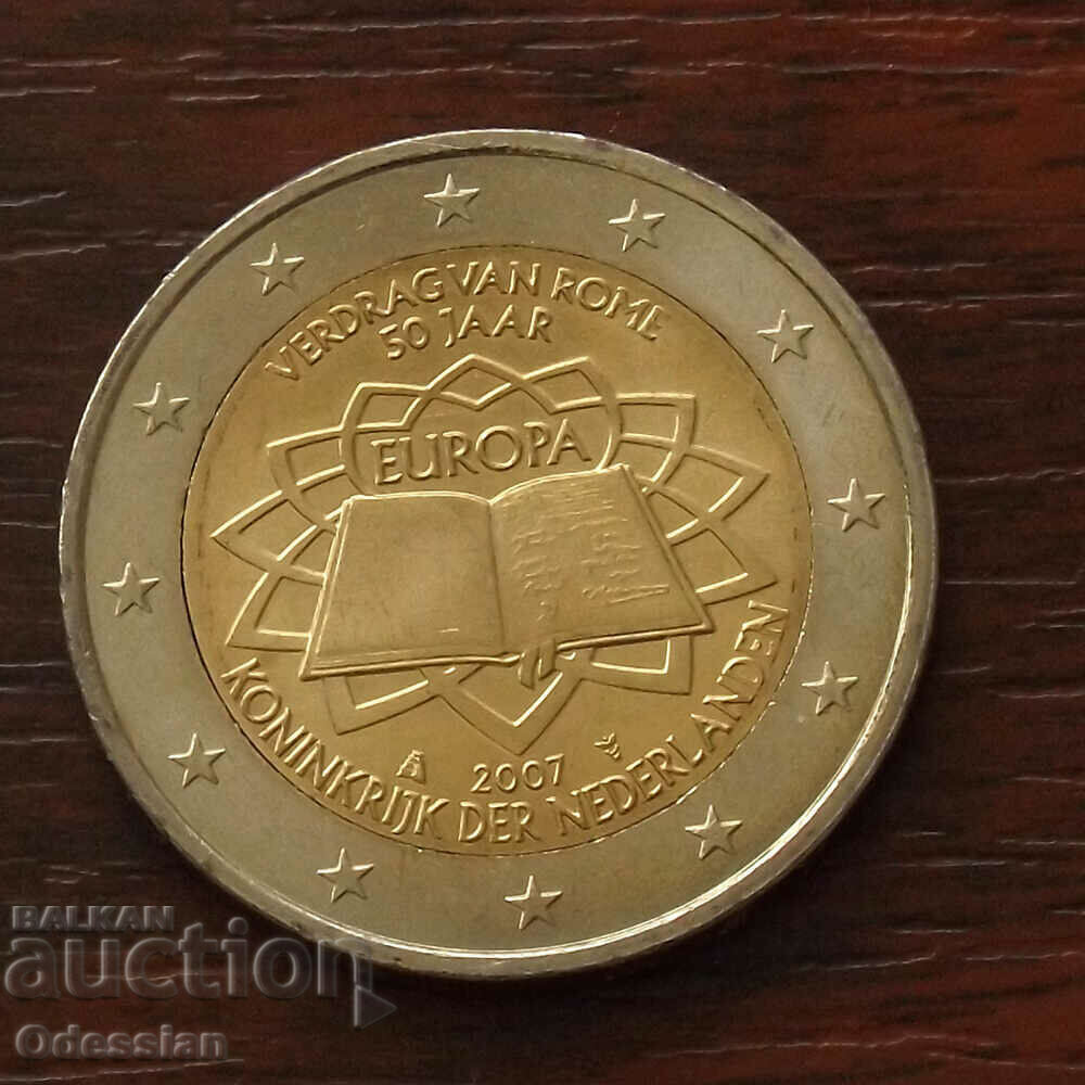 Netherlands, 2 euro, 2007 "TREATY OF ROME"