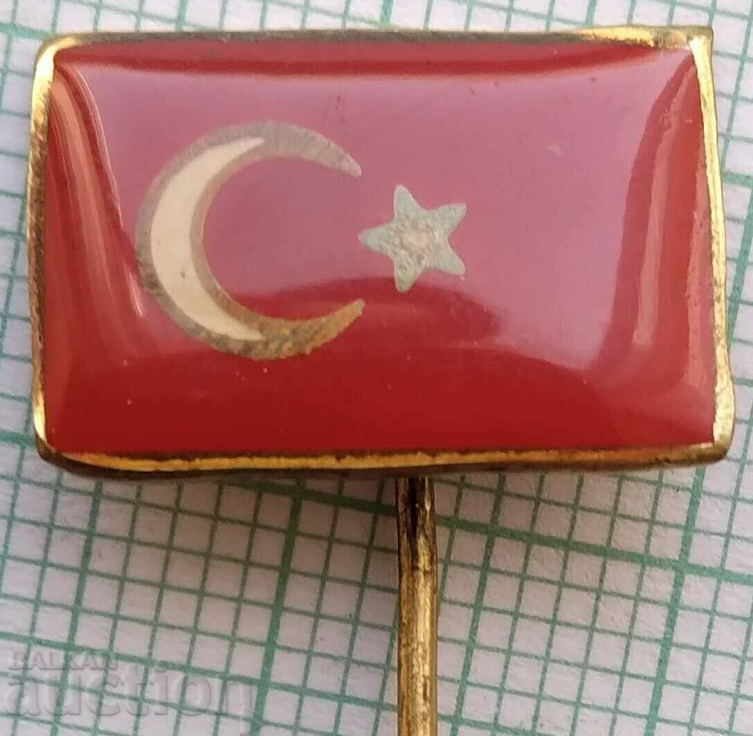 13699 Badge - flag flag Turkey