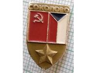 13713 Badge - Sokolovo USSR Czechoslovakia - flag flag