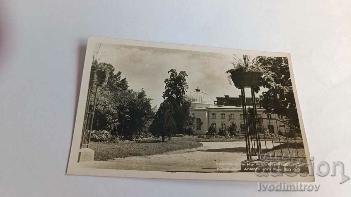Пощенска картичка Кюстендилъ Изгледъ отъ баните 1940