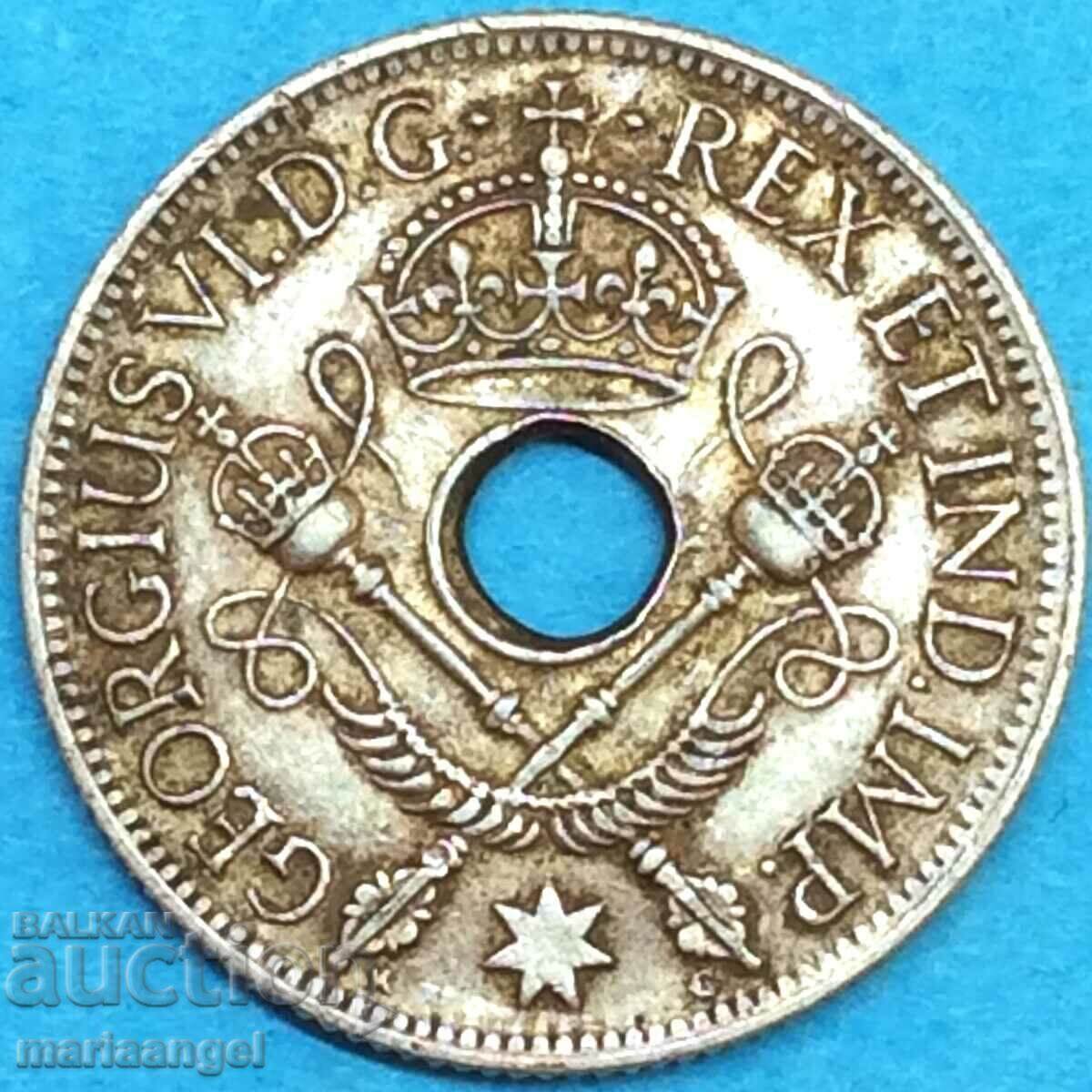 1 шилинг 1945 Нова Гвинея Джордж VI крал и император