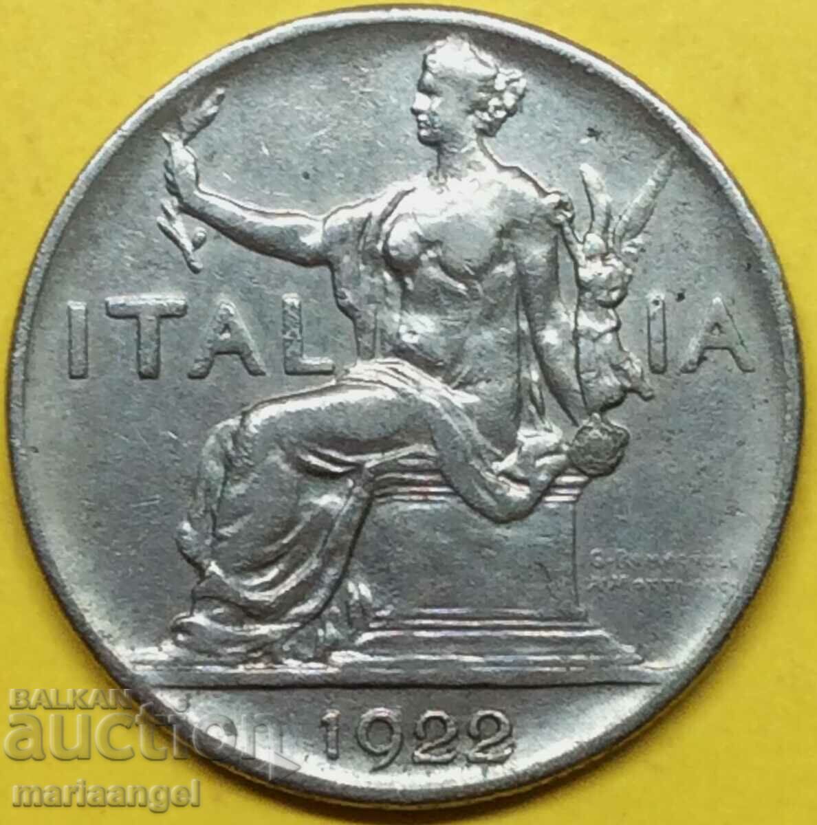 1 лира 1922 Италия